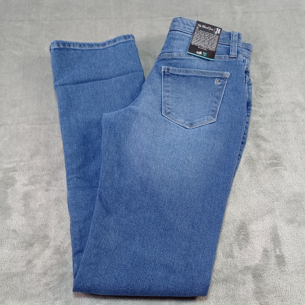 LuLaRoe 90's Relaxed Denim Size 24 Baltic 868 Wash Stretchy‎ Magic Waistband